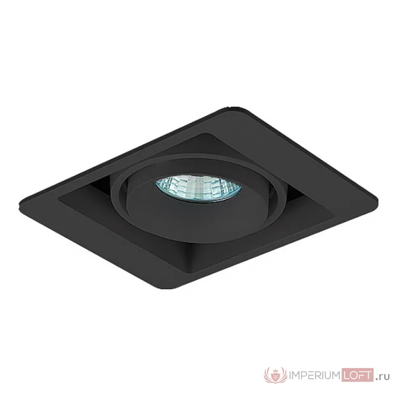 Встраиваемый светильник Donolux DL18615 DL18615/01WW-SQ Shiny black/Black от ImperiumLoft