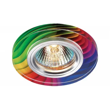 Встраиваемый светильник Novotech Rainbow 369915 Цвет арматуры серебро Цвет плафонов серый от ImperiumLoft