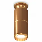 Накладной светильник Ambrella Techno Spot 223 XS6304190 Цвет арматуры золото Цвет плафонов коричневый