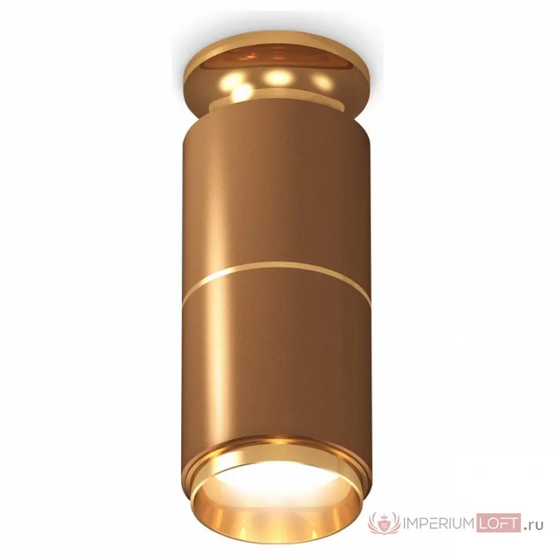 Накладной светильник Ambrella Techno Spot 223 XS6304190 Цвет арматуры золото Цвет плафонов коричневый от ImperiumLoft