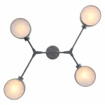 Люстра на штанге EVOLUCE Gimento SLE183702-04 Цвет арматуры серый Цвет плафонов серый от ImperiumLoft