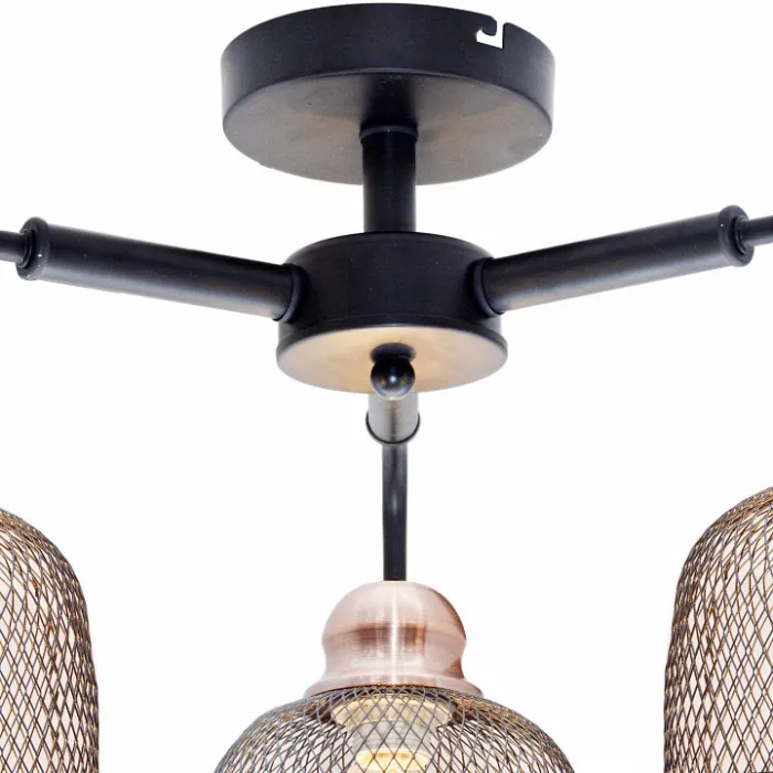 Люстра на штанге TopLight Griselda TL1158-3D Цвет арматуры медь Цвет плафонов медь от ImperiumLoft
