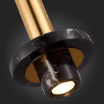 Подвесной светильник ST-Luce Pietra SL1210.403.01 Цвет арматуры золото Цвет плафонов черный от ImperiumLoft