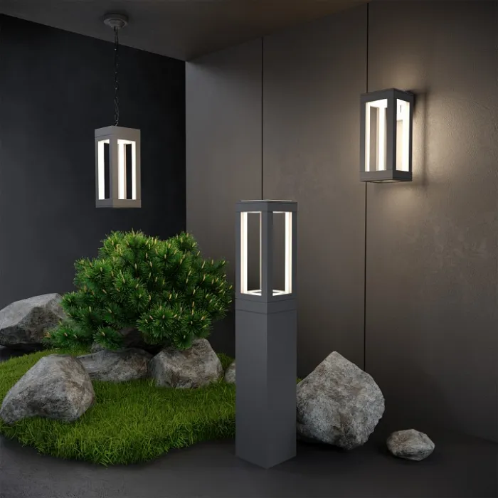 Подвесной светильник Elektrostandard Frame 1528 TECHNO LED серый от ImperiumLoft