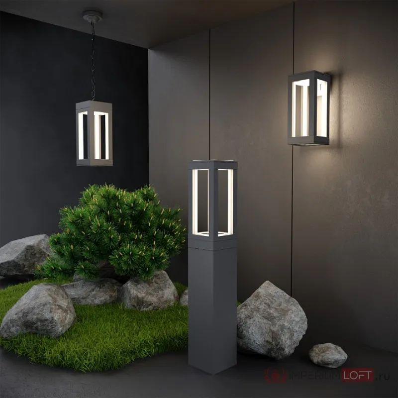 Подвесной светильник Elektrostandard Frame 1528 TECHNO LED серый от ImperiumLoft