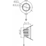 Встраиваемый светильник Deko-Light 565303 Цвет арматуры серебро