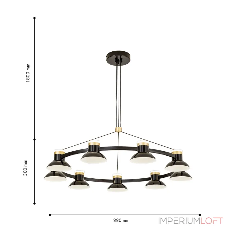 Подвесная люстра Favourite Tatti 4516-9P от ImperiumLoft