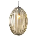 Подвесной светильник Newport 614 6144/S nickel/cognac цвет арматуры никель цвет плафонов серый от ImperiumLoft
