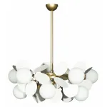 Подвесная люстра Loft it Matisse 10008/10 white Цвет арматуры золото Цвет плафонов белый от ImperiumLoft