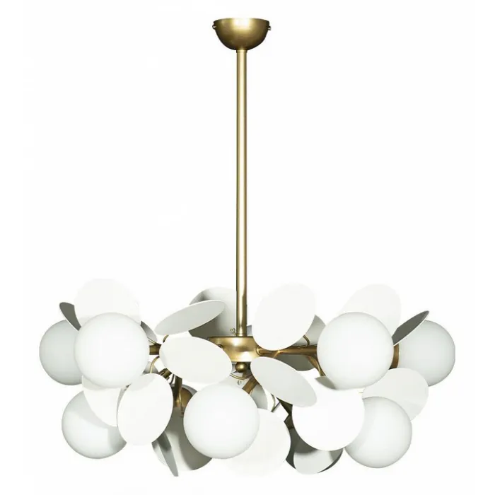 Подвесная люстра Loft it Matisse 10008/10 white Цвет арматуры золото Цвет плафонов белый от ImperiumLoft