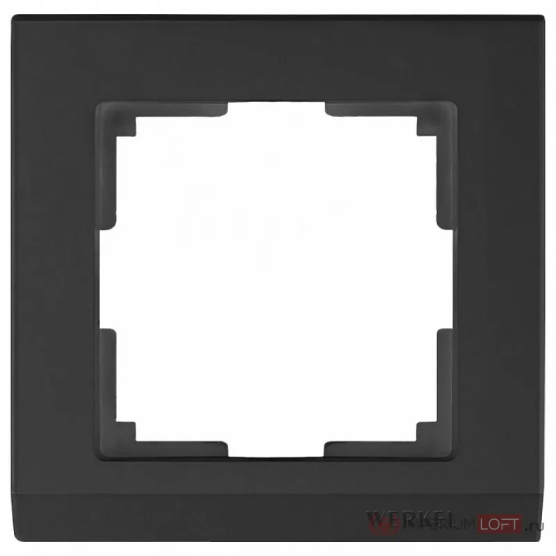Рамка на 1 пост Werkel Stark WL04-Frame-01-black Цвет арматуры черный от ImperiumLoft