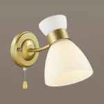 Бра Lumion Wilma 4535/1W Цвет плафонов белый Цвет арматуры латунь от ImperiumLoft