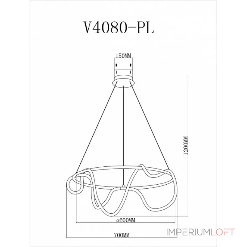 Подвесная люстра Moderli TRUE V4080-PL Подвесная люстра Moderli TRUE V4080-PL