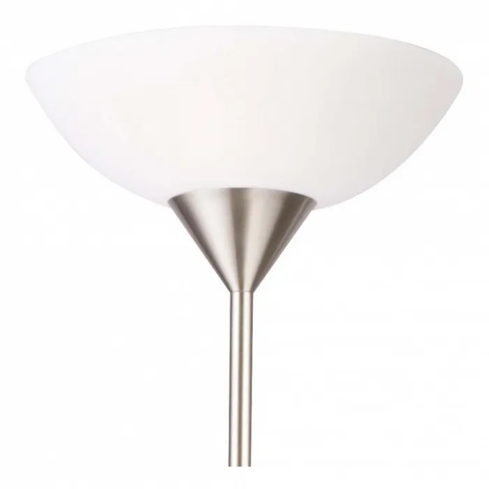 Торшер с подсветкой Arte Lamp Duetto A9569PN-2SS Цвет арматуры серебро Цвет плафонов белый от ImperiumLoft