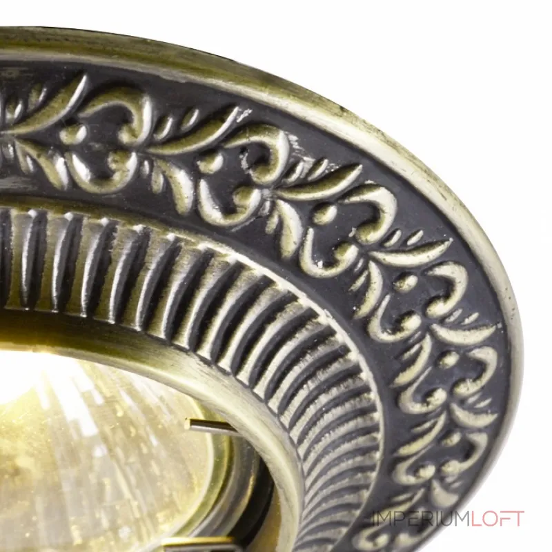 Встраиваемый светильник Arte Lamp Occhio A5280PL-1AB Цвет арматуры бронза Цвет плафонов белый от ImperiumLoft