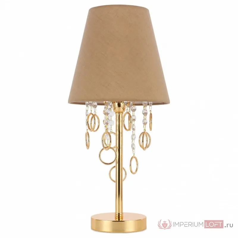 Настольная лампа декоративная EVOLUCE Meddo SL1138.204.01 Цвет плафонов коричневый Цвет арматуры золото от ImperiumLoft