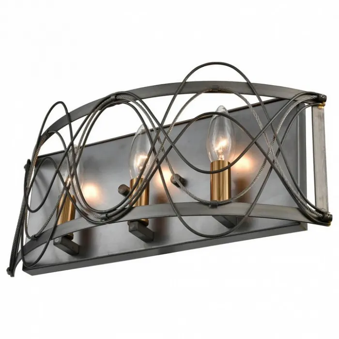Бра Vele Luce Stradivario 742 VL4104W03 Цвет арматуры никель Цвет плафонов черный от ImperiumLoft