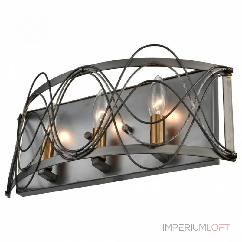 Бра Vele Luce Stradivario 742 VL4104W03 Цвет арматуры никель Цвет плафонов черный Бра Vele Luce Stradivario 742 VL4104W03 Цвет арматуры никель Цвет плафонов черный