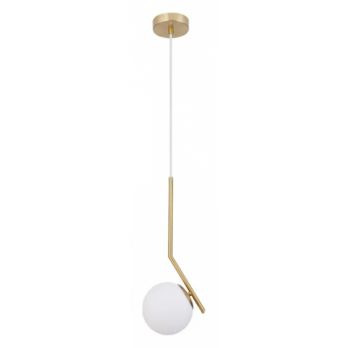 Подвесной светильник Arte Lamp Bolla-Unica A1924SP-1AB Цвет арматуры Коричневый Цвет плафонов Белый от ImperiumLoft