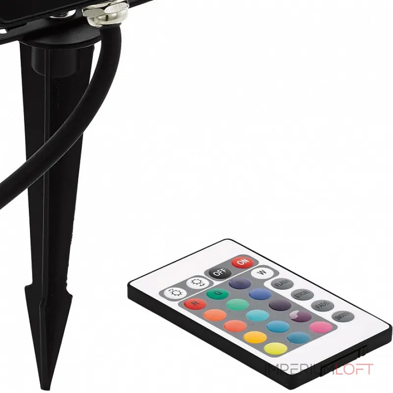 Наземный низкий светильник Eglo Faedo 4 98185 Цвет арматуры черный Цвет плафонов прозрачный