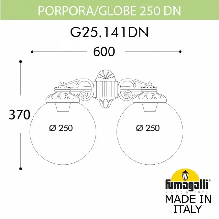 Светильник на штанге Fumagalli Globe 250 G25.141.000.AXE27DN от ImperiumLoft