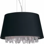 Подвесной светильник Divinare Pluvia 1153/01 SP-3 Цвет арматуры хром Цвет плафонов черный от ImperiumLoft