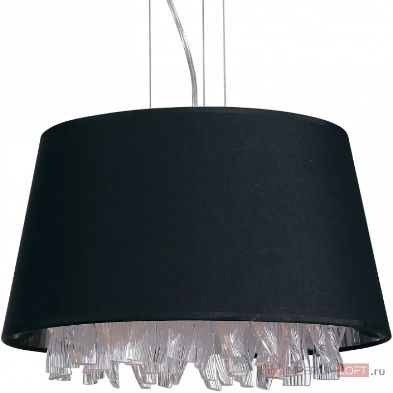 Подвесной светильник Divinare Pluvia 1153/01 SP-3 Цвет арматуры хром Цвет плафонов черный от ImperiumLoft