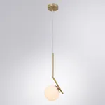 Подвесной светильник Arte Lamp Bolla-Unica A1924SP-1AB Цвет арматуры Коричневый Цвет плафонов Белый от ImperiumLoft