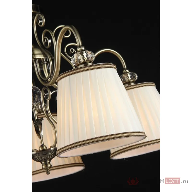 Подвесная люстра Maytoni Vintage ARM420-05-R Цвет арматуры бронза Цвет плафонов белый от ImperiumLoft