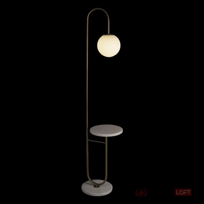 Стол журнальный с торшером Loft it Sonni 10145 Gold от ImperiumLoft