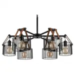 Подвесная люстра Vele Luce Drago VL6332P06 Цвет арматуры черный Цвет плафонов черный от ImperiumLoft