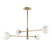 Люстра на штанге Lumion Estelle 4418/4C Цвет арматуры золото Цвет плафонов белый