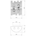 Накладной светильник Bogate's Frammenti 352/2 Strotskis (275/2) от ImperiumLoft