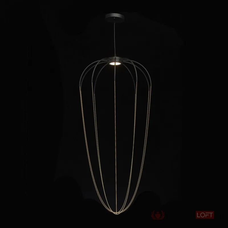 Подвесной светильник MW-Light Стелла 412010701 Цвет арматуры черный Цвет плафонов золото от ImperiumLoft