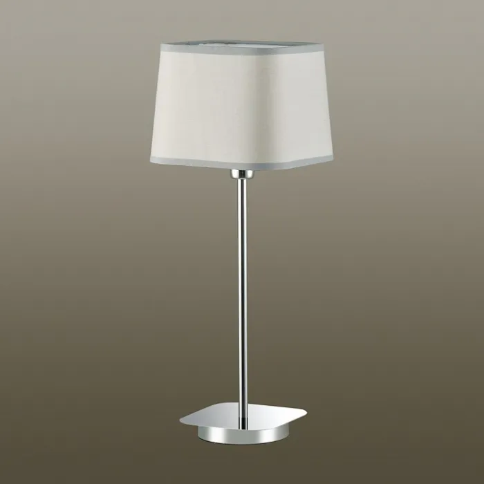 Настольная лампа декоративная Odeon Light Edis 4115/1T Цвет арматуры хром Цвет плафонов серый от ImperiumLoft