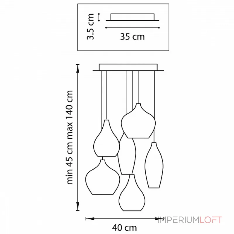 Подвесной светильник Lightstar Pentola 803068 Подвесной светильник Lightstar Pentola 803068