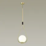 Подвесной светильник Odeon Light Flari 4810/1A Цвет плафонов белый Цвет арматуры золото от ImperiumLoft