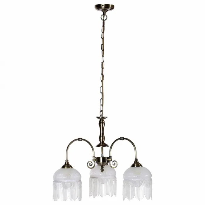 Подвесная люстра Arte Lamp Victoriana A3191LM-3AB Цвет арматуры бронза Цвет плафонов белый от ImperiumLoft