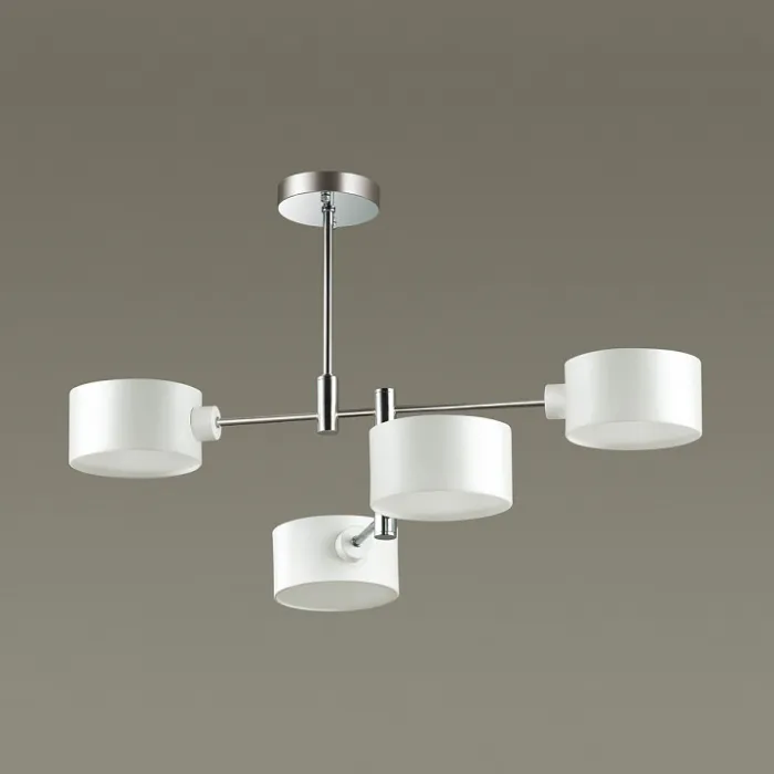 Люстра на штанге Lumion Ashley 3742/4C Цвет плафонов белый Цвет арматуры хром от ImperiumLoft