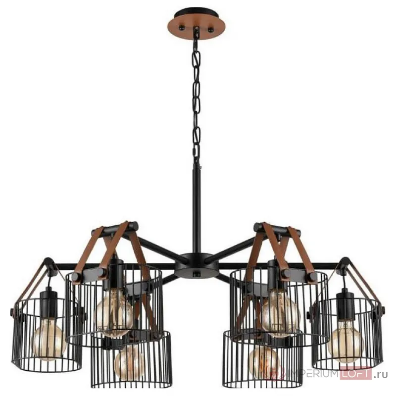 Подвесная люстра Vele Luce Drago VL6332P06 Цвет арматуры черный Цвет плафонов черный от ImperiumLoft