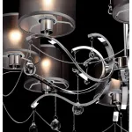 Подвесная люстра MW-Light Федерика 82 379019108 Цвет арматуры хром Цвет плафонов черный от ImperiumLoft