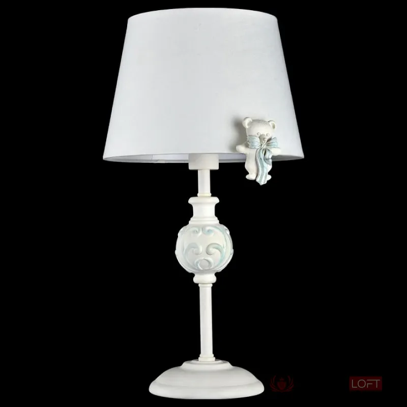 Настольная лампа декоративная Maytoni Laurie ARM033-11-BL Цвет арматуры белый Цвет плафонов белый от ImperiumLoft