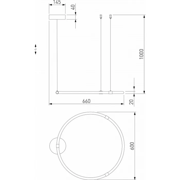 Подвесной светильник Eurosvet Float 90284/1 белый от ImperiumLoft