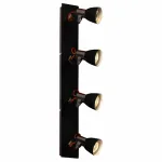 Спот Lussole Frontino LSL-7409-04 Цвет арматуры хром Цвет плафонов черный от ImperiumLoft