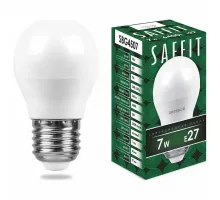 Лампа светодиодная Feron Saffit SBG4507 E27 7Вт 6400K 55124 Цвет арматуры белый Цвет плафонов белый