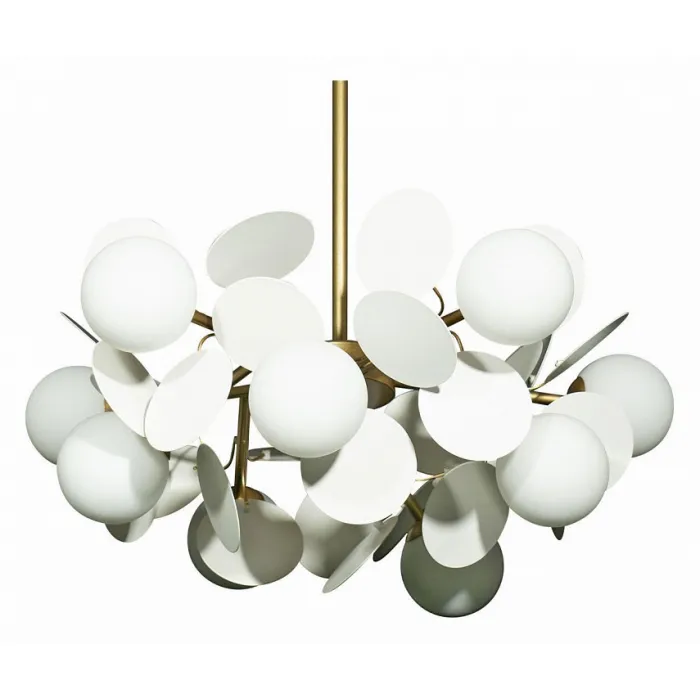 Подвесная люстра Loft it Matisse 10008/10 white Цвет арматуры золото Цвет плафонов белый от ImperiumLoft