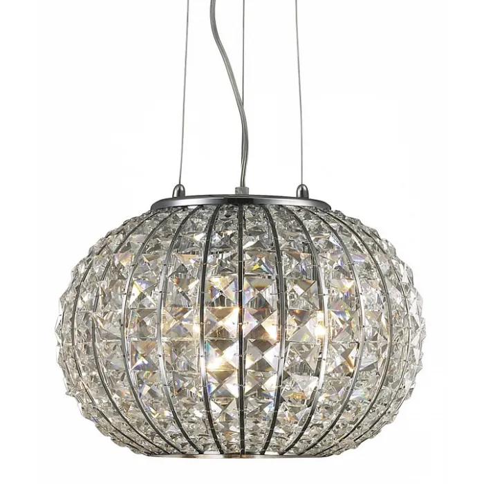 Подвесной светильник Ideal Lux Calypso CALYPSO SP3 Цвет арматуры хром Цвет плафонов прозрачный от ImperiumLoft