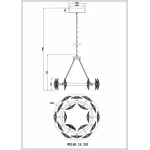 Подвесная люстра Wertmark Pamela WE160.18.303