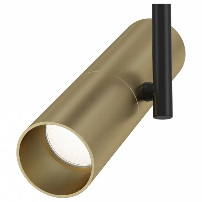 Светильник на штанге Maytoni Track lamps 1 TR005-1-GU10-BG Цвет арматуры черный Цвет плафонов золото от ImperiumLoft