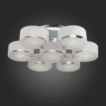 Потолочная люстра EVOLUCE Foresta SL483.502.07 Цвет арматуры хром Цвет плафонов белый от ImperiumLoft